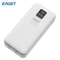 忆捷（EAGET） EQ202-白色 移动电源 147.5*68.5*26.5mm、430g 20000毫安 双显自带线 白色 (单位：个) 白色