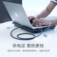 绿联（UGREEN） 60524 数据线 USB3.0接口 公对公 0.5米 双头 (单位：根) 黑色