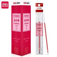 得力（deli） A701 笔芯 0.38mm*20支 （单位:盒） 红色