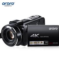 欧达（ORDRO） AC7 摄像机 像素4800万 4K直播摄像机数码高清dv录像机专业vlog短视频摄影机家用旅游会议 1200倍动态变焦 （单位：台） 黑色