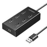 绿联（UGREEN） CR130 USB2.0HUB分线器 0.5米  (单位：个 )黑色