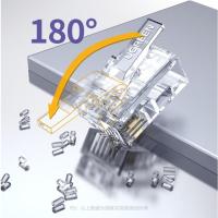 绿联（UGREEN） 80106 水晶头 RJ11接口 2芯 6P2C电话线接头 100个/包 (单位： 包) 透明