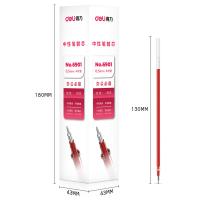 得力（deli） 6901 笔芯 新老包装随机 0.5mm*20支 （单位:盒） 红色