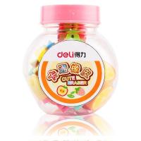 得力（deli） 7533 卡通橡皮 5*5*5.4mm 混色 (单位:桶)