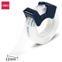 得力（deli） 30123 高透文具胶带套装 12mm*25Y*38um (1卷/卡)（单位：卡）