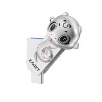 忆捷（EAGET）HT18-128G USB3.2+Type-c双接口U盘 128G蛇年生肖 43.6*24.2*15.16mm（单位：个）银色