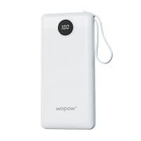 沃品（WOPOW） L08 自带四线移动电源 10000毫安 （单位：个） 白色