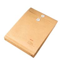 得力（deli）5952-50 纯浆牛皮纸档案袋 A4 背宽4cm 50个/包（单位：包）黄