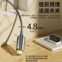 毕亚兹（BIAZE）HX33-200m光纤HDMI线2.0版4K发烧级高清线200米 （单位：个）黑色