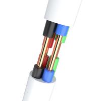 山泽（SAMZHE）C28BWG-4C电话线4芯单股纯铜 150米/卷（单位：卷）