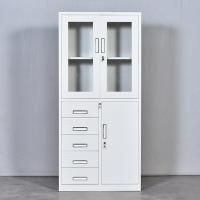 臻远 ZY5062233 钢制文件柜 偏五斗器械柜 85*39*185cm（单位：台）灰白色