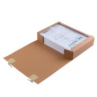 齐心（COMIX）AG-60 混浆档案盒 A4 60mm 10个/套  （单位：套） 牛皮纸色 新老款随机发货