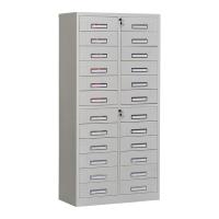 臻远 ZY5062237 钢制文件柜 二十四斗柜 78*39*160cm（单位：台）灰白色