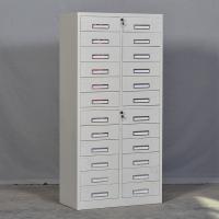 臻远 ZY5062237 钢制文件柜 二十四斗柜 78*39*160cm（单位：台）灰白色