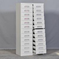臻远 ZY5062237 钢制文件柜 二十四斗柜 78*39*160cm（单位：台）灰白色