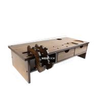 倍方 74444 显示器增高架 电脑支架 双抽屉 胡桃木色（单位：个）