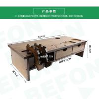 倍方 74444 显示器增高架 电脑支架 双抽屉 胡桃木色（单位：个）