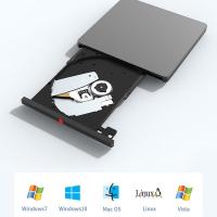 联想（Lenovo） 外置光驱 Type-C+USB双接口 TX800 147*138*15mm (单位:个) 黑色