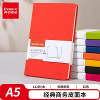 齐心（COMIX） C5902 商务皮面笔记本 A5 122张/本 （单位:本） 红色