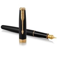 派克 卓尔磨砂黑金夹 墨水笔  F尖 长:133mm（单位：支） 新老包装随机发货