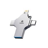 毕亚兹（BIAZE） U6-128GB Type-C Micro四合一手机U盘优盘 USB3.0（单位：个）银色