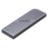 忆捷（EAGET）HM16 移动固态硬盘 1TB Type-C USB3.2 113.2*36*11mm 全金属款 （单位：个）灰色