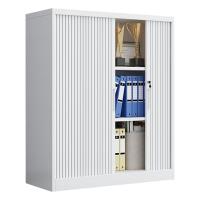臻远 ZY5062073 钢制卷门文件柜 90*45*90cm（单位：台）纯白色