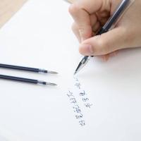 得力（deli）S760 中性笔芯 0.5mm 顺滑油墨 盒规格180*43*43mm 笔芯长130mm 20支/盒 (单位：支) 墨蓝