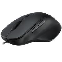 雷柏（Rapoo） N500 有线光学鼠标 121*76*43mm（单位：个）黑色