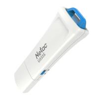 朗科（Netac）U335S U盘USB3.0 带写保护开关 防病毒优盘 128GB（单位：个）蓝白色