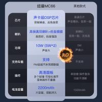纽曼(Newmine)MC66 蓝牙K歌麦克风275*82.5*80mm5W*2喇叭（单位：台）黑色蓝色