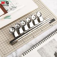 晨光（M&G） 圆形票夹 银色 ABS92645 76mm  6个/袋 (单位:袋) 银色