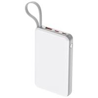 纽曼（Newmine）AL25精简版自带线快充移动电源  10000mAh 113*69*17mm (单位：个）白色