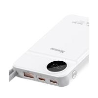纽曼（Newmine）AL25精简版自带线快充移动电源  10000mAh 113*69*17mm (单位：个）白色