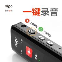爱国者（aigo） R6911pro 专业录音器录音笔 16GB 显示屏0.96英寸 80*160TFT显示屏 炫黑 语音转文字会议记录神器 (单位:个)