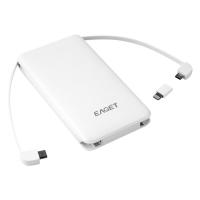 忆捷（EAGET）DA104移动电源充电宝10000毫安129.5×69×16mm（单位：个）白色