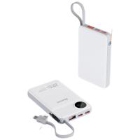 纽曼（Newmine）AL25精简版 自带线充电宝10000mAh（单位：个） 白色