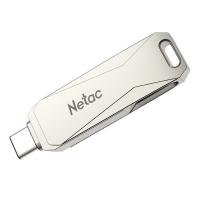 朗科（Netac）G473 旋转型双接口金属手机电脑U盘64GB(单位:个)银色