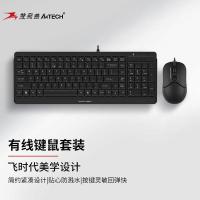 双飞燕（A4TECH） F1512 有线键鼠套装 飞时代 高雅黑（单位：套）