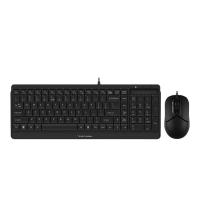 双飞燕（A4TECH） F1512 有线键鼠套装 飞时代 高雅黑（单位：套）