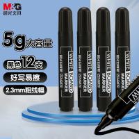 晨光（M&G）  MG2160A 可擦白板笔 单头 20*130mm 12支/盒 (单位:盒)  黑色
