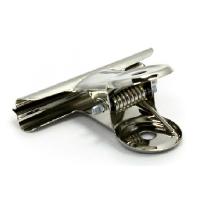 得力（deli）9526 圆形铁票夹6号 19mm 1/6(单位：袋) 银色