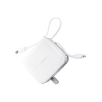 沃品（WOPOW） PA010 三合一AC插头自带线快充移动电源 10000mAh 白色 (单位:个)