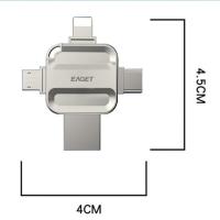 忆捷（EAGET） I71-256G 优盘 7.5x15x2.2CM （单位：个） 银色