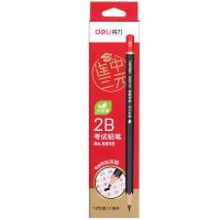 得力（deli）58119考试铅笔2B 12支/盒 不带橡皮头 六角杆(单位：盒)