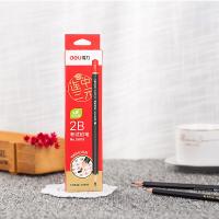 得力（deli）58119考试铅笔2B 12支/盒 不带橡皮头 六角杆(单位：盒)