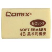 齐心（COMIX） B2553 4B橡皮擦 25*42mm 30个/盒(单位：盒) 黄色