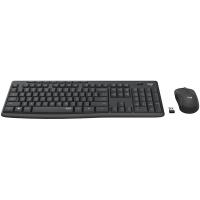 罗技（Logitech） MK295 无线轻音键鼠套装 带2.4G接收器-USB  (单位：套 )黑色