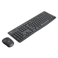 罗技（Logitech） MK295 无线轻音键鼠套装 带2.4G接收器-USB  (单位：套 )黑色