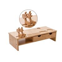 倍方 72747 显示器增高架 双抽屉  (单位：个 )竹木色